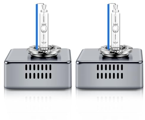 BIHEE D5S Xenon Brenner 8000K Diamond Blaulicht HID Scheinwerferbirnen 25W Scheinwerferlampe Metallstents Base Auto Scheinwerfer Birne Autolampe, 2 Stücke