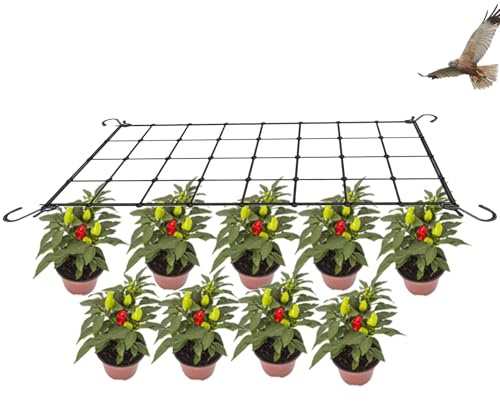 Red De Enrejado para Plantas - Red Trepadora con Ganchos, Soporte Vertical para Flores | Accesorio De Jardinería Interior Y Exterior, Estructura Duradera para Un Crecimiento