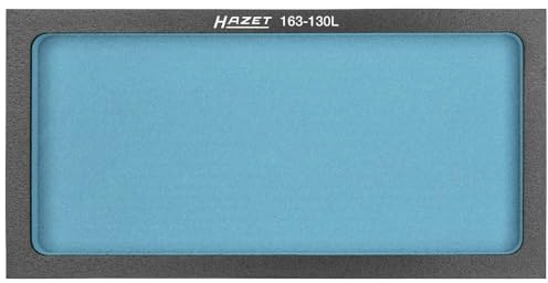 Hazet 2-Komponenten Weichschaumeinlage, leer 163-130L, Länge 342 mm | Länge 342 mm, Breite 172 mm, Höhe 33 mm, 29 g, 1/3 (342 x 172 mm) / auch für HAZET 165-L , L x B x H: 342 mm x 172 mm x 33 mm