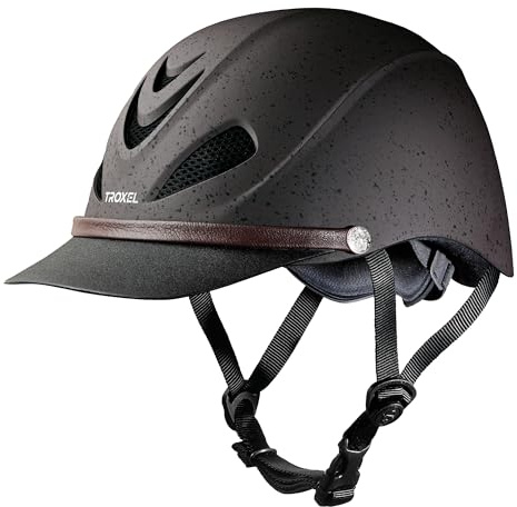 Troxel Dakota Trail Horse Riding Helmet, Low-Profile Light Adjustable Design, Safety Horseback Riding Gear, Small (6-5/8 - 7), Grizzly Brown