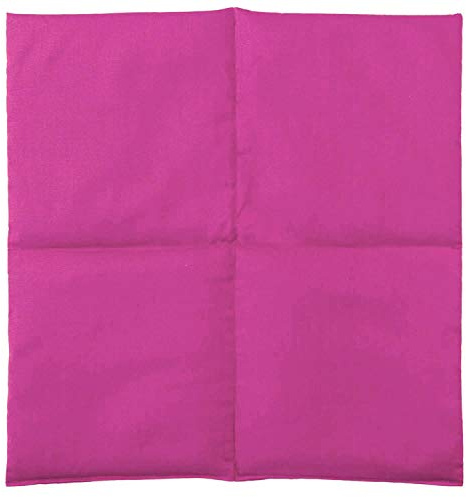 Kirschkernkissen 40x40cm 4-Kammer groß pink - Wärmekissen - Körnerkissen
