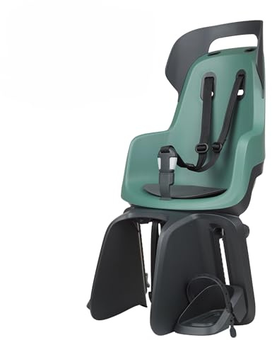 Bobike 8012300005 GO Maxi CFS XR Kinderfahrradsitz Hinten Für Gepäckträger, Für Kinder Von 9 Monaten Bis 6 Jahren, Max 22 kg, Verstellbare Fußstützen, Werkzeuglose Montage, Macaron Grau