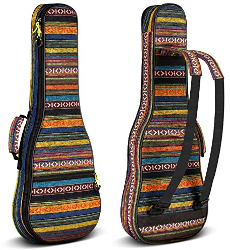 CAHAYA Ukulele Tasche 26 Zoll Gigitasche Gigbag ukulelenhülle Baumwolle Nylon 9 mm gepolsterte Ukulelentasche CY0131-3