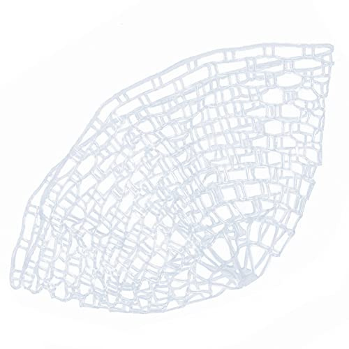 Vbest life Flugfiske, landningsnät, klart gummität ersättning nätväska utomhus (100 cm) flugfiskenät fiskenät fisketillbehör