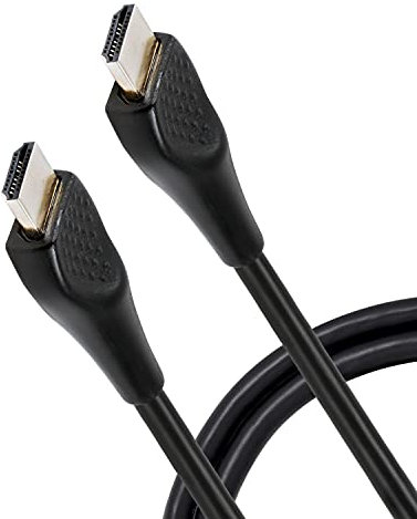 Philips 4K HDMI Cable, 6 ft. 1080p 120Hz 4K 60Hz, HDMI 2.0 10.2Gbps Ethernet, EZ Grip Connector Heads, Gold Connectors, for TV, Monitor, Laptop, PS4, PS5, Xbox One X S, SWV3220B/27