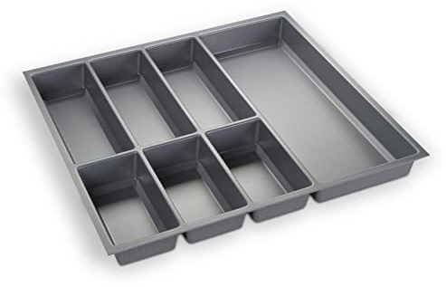 SOTOOLS KÖNIG Besteckkasten III, Silbergrau, 60er Korpus, Breite: 493 mm | Besteckkasten für 60er Korpus.