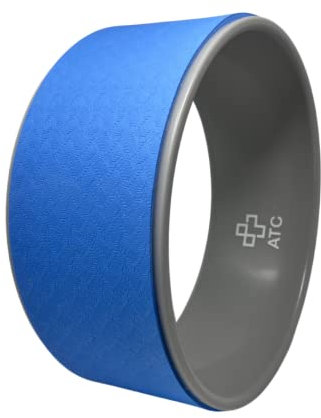 ATC Handels GmbH Yoga Rad Hilfsmittel für Asanas, Pilates- und Yogaübungen - Rückenrolle, Backbend, Pilates Rad, blau
