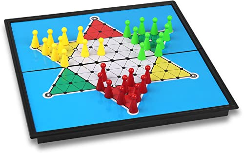Andux Faltbare Magnetische Chinesische Dame Tragbares Brettspiel Set CXYXQ-03 (M)