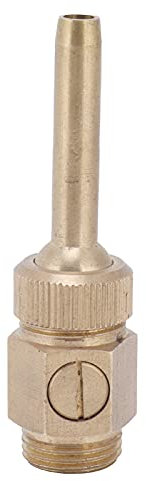 Ugello per Fontana a Getto Direzionale con Valvola, Testa per Fontana per Stagno con Filettatura Maschio a Direzione Regolabile in Ottone, Sostituzione della Testa delle Parti (4 Punti 1/2)