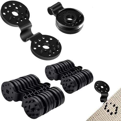 Glindigarden Clips de Red de Sombra, 20 Clips para fijación de Tela de Sombra, Mallas, Clip Especial con Ojal para Tela Protectora. Clip de sujeción Redes de jardín.