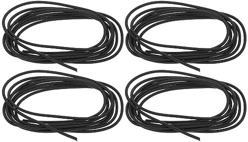 Uonlytech 4rolls Strong Elastic Bands Thick Woven Fabric Notebook Ropes Metal Buckle Rubber Bands for Diy Hand Account Accessories