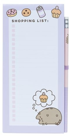 Grupo Erik Pusheen Moments Notizblock Klein Einkaufsliste | Magnetisch Kühlschrank - Notizzettel To Do Liste Block Offizieller Kawaii Merch