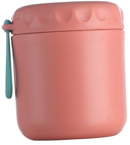 PRETYZOOM Tazza Termica Da Zuppa Portatile 430ml in Acciaio Resistente Doppia Parete Coperchio Ermetico e Cucchiaio Integrato Per Colazione e Pranzi a Scuola o Ufficio