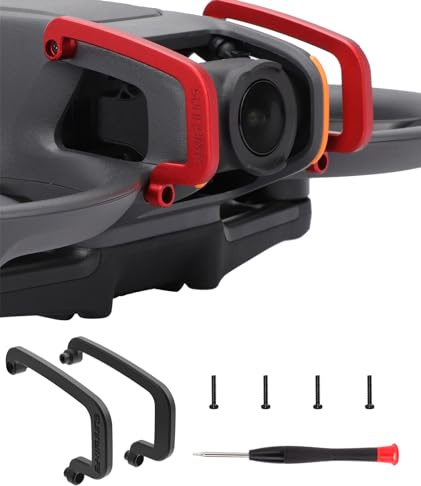 Gimbal stötfångarskydd för DJI Avata 2, linssäkerhetsstötfångare PTZ skyddsstång, aluminiumlegering anti-kollision kameraskydd för Avata 2 FPV drönare tillbehör (svart)