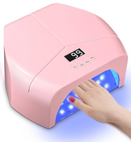 jutyum 298W UV Lampe für Gelnägel, UV nagellampe, Nagel Lampe mit 4 Timern, LCD-Display, Sensor, Abnehmbarer Basis, Nageltrockner, UV Lampe für Shellac Nägel