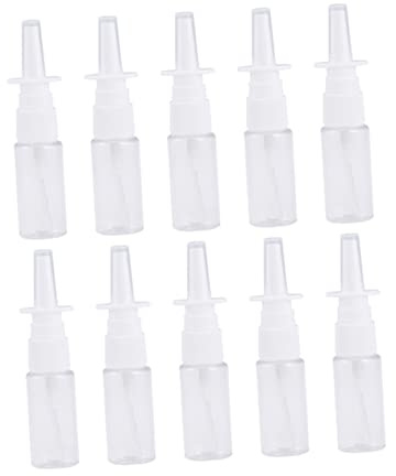 CANIGHT 20 Piezas Botella Pequeña Botellas De Botella De Para La Nariz Pulverizador Coloidal Niebla De Aerosol Botella De Sinusal Atomizadores Nasales