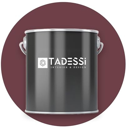 TADESSI Wall Select Wandfarbe Rot - Backstein - abwaschbare Innenfarbe matt - Dispersionsfarbe - Geruchsarm und Lösemittelfrei - 1 Liter Gebinde