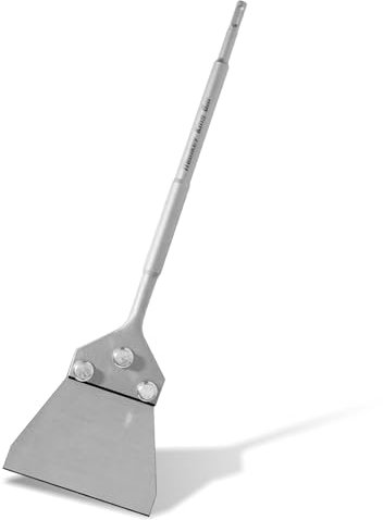 Monkey King Bar SDS Plus, raschietto per pavimenti, 435 x 130 mm, extra temprato, per rimuovere adesivi per pavimenti in calcestruzzo, piastrelle, funziona con martello SDS Plus.