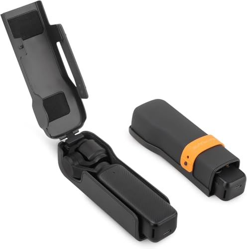 EZLINEOK ficka 3 skyddande fodral fodral bärbar gimbalins plastskal hårt repsäkert fodral tillbehör för DJI Pocket 3, Svart, Pocket 3 skyddsfodral