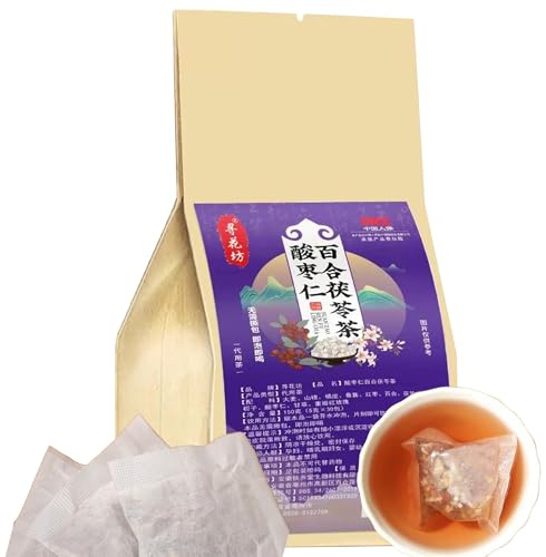 HELLOYOUNG 150g Té De Hierbas Variado Con Azufaifo Té De Hierbas Con Azufaifo Y Fruta De Loto Auténtico Té Chino Perfumado Calmante Y Nutritivo Bolsitas De Té Verde Orgánico