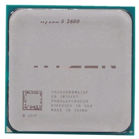 Procesador de CPU R-yzen 5 2600 R5 2600 3,4 GHz de Seis núcleos y Doce Hilos de 65W YD2600BBM6IAF Socket AM4