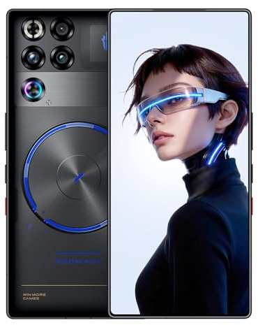 REDMAGIC 11S Pro 144Hz Móvil Gaming, Smartphone Android 5G, 12GB RAM+256GB ROM, Snapdragon 8 Elite Gen 5 Leading, 6.85, 1.5K Pantalla, Teléfono Gaming, 50MP Cámara, 80W Cargador, NFC Transparent