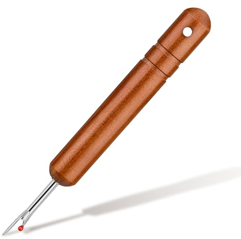 Easusy Seam Rippers, Big Stitch Unpicker Tool, Hangable Wooden Handle | Seam Rippers for Sewing, Quilting and DIY Craft, Unpicker Sewing Tool, Quick Unpick Seam Ripper