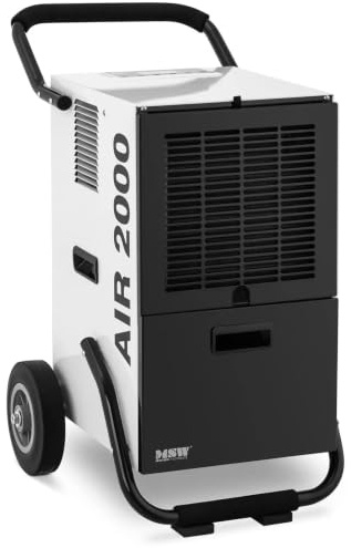 Déshumidificateur professionnel de chantier 50 l/24 h 70 m² 5,69 l acier noir blanc 14_0008887