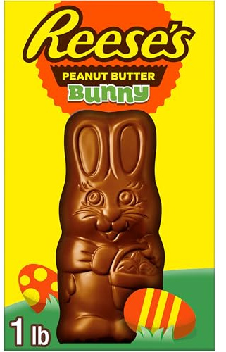 REESE'S BUNNY Milk Chocolate Peanut Butter, Easter Candy Gift Box, 1 lb