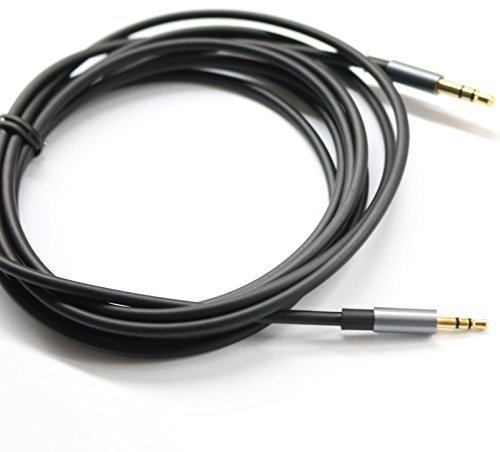 KetDirect Black 9ft Gold Plated Design 3.5mm Male to 2.5mm Male Car Auxiliary Audio cable Cord headphone connect cable for Apple, Android Smartphone, Tablet and MP3 Player