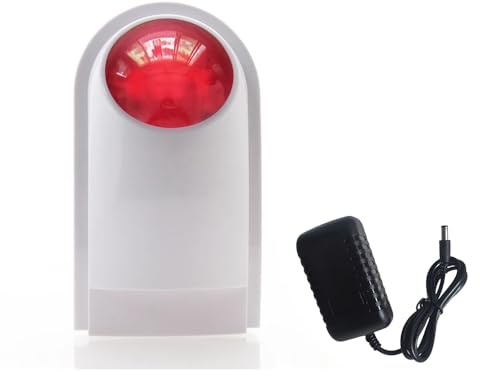 Outdoor Strobe Sirene für Home Alarmsystem 433Mhz kompatibel mit PN-103, PG101-PG106, DIGOO GSM WiFi Alarmsystem, G90B