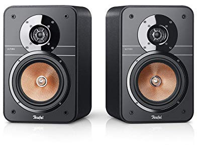 Teufel Ultima 20 - Altavoz de estantería HiFi, Compacto y Potente, Enchufe de Fase, Sonido preciso, Sistema de 2 vías, diseño Bass Reflex - Negro