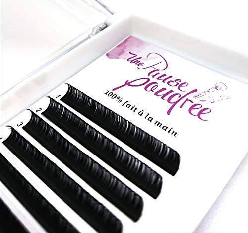 0.15 CC 8-14 MIX Une Pause Poudree Boite Extensions de Cil à Cil Faux Cils en Soie Synthétique Qualité Supérieur Marque Française