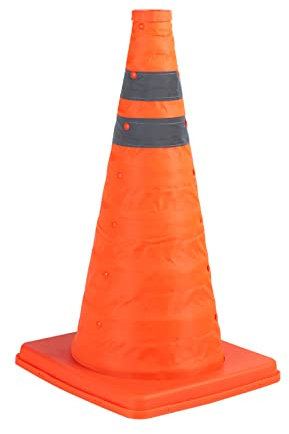 1 Pack 18 pollici Pieghevole Arancione Coni di Sicurezza/Arancione Traffico Coni/Multi Purpose Pop up Riflettente Cono di Sicurezza, Coni di Guida per la Formazione, Coni di Parcheggio