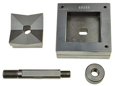 Pro-Lift-Werkzeuge Lochstanze rechteckig 68 mm x 68 mm, mit Zugbolzen und Mutter, Blechlocher