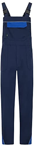 BWOLF ARES Salopette de Travail 100% Coton pour Homme - Bleu - Small