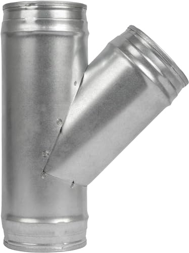 Divisor de conducto de 5 pulgadas a rama de 45° grados de 5 pulgadas para ventilador de escape, manguera de ventilación de secadora - Conector de manguera de conducto de 3 vías, forma de Y, adaptador