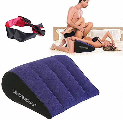 Cheung Le coussin triangulaire gonflable peut être plié et en forme de coin pour soutenir une posture confortable (avec un ruban)
