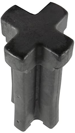 EXCOLO Einschlag-Werkzeug für Einschlag-Bodenhülsen 70x70 mm & Ø80 mm – Schlaghilfe aus schlagfestem Kunststoff, grau – Einschlaghilfe für Pfostenträger, Rund- & Vierkantholzpfosten, Höhe 190 mm