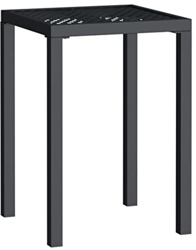 vidaXL Gartentisch Anthrazit 50x50x72 cm Stahl