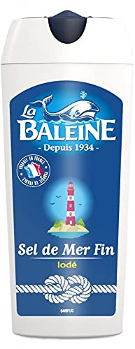 LA BALEINE Sel Fin Salière 125G - Le choix idéal pour assaisonner tous vos plats - Qualité supérieure et saveur incomparable. - Lot De 4 - Vendu Par Lot