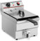 Astro Friteuse Électrique Professionnelle 8L - 3000 W - Robinet de Vidange - Inox