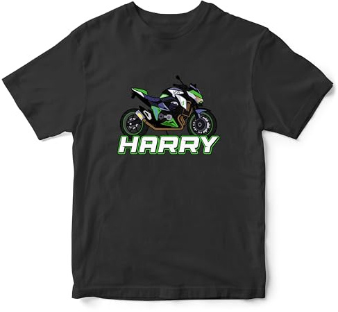Personalised Off Road Bike T Shirt Kids Custom Motorcycle Tee Boys Motorbike Top