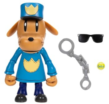 Dog Man - Action Figure Articolata 13 cm con Accessori, Ispirata al Film Dog Man, Basata sul Libro, Giocattolo per Bambini, Personaggio Dogman da Collezione