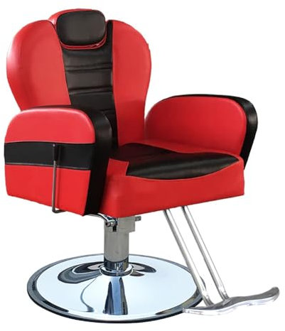 TT-YEC Retro-Friseurstuhl Für Barbershop, 90 ° -160 ° Liegende Friseurstuhl, Hochleistungshydraulikpumpe 360 ​​° Rotierende Friseurstuhl, Höhe Einstellbarer Beauty-Friseurstuhl,B