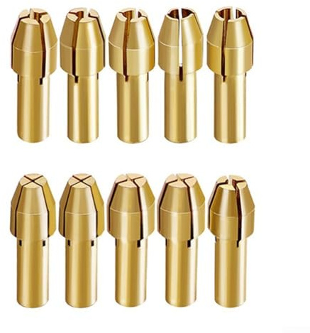 Mini portabrocas con 10 adaptadores de cobre, tamaños para varios materiales de lijado (4,2 mm)
