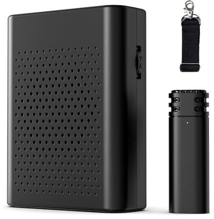 Amplificador de Voz Inalámbrico Con Micrófono de Solapa Lavalier, Sistema PA, Altavoz Portátil y Micrófono Omnidireccional Para Profesores, Transmisión, Aula, Discurso