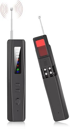 Rilevatore Microspie e Telecamere Nascoste Professionale 5-in-1, 2025 Antispia Rilevatore GPS Spia, Allarme Antifurto, Cimici, Dispositivi RF e Audio con Scansione Avanzata per Casa, Hotel, Ufficio