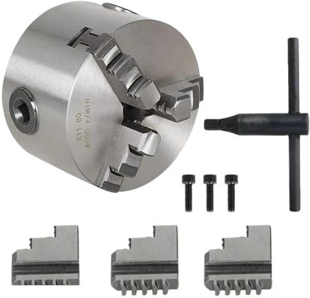 ZZSYHDM Attrezzi da Giardino Parti 3 K11-80 80mm per mandrino per tornio Mandrino per fresatrice autocentrante a 3 Griffe sostituisci