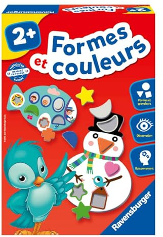 Ravensburger - Jeu Educatif - Formes et Couleurs - Jeu d'association - Développement de l'observation et de la motricité - A partir de 2 Ans - Mixte - 24743